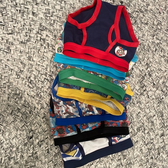 Accessories Used Boys Underwear Size 4 Spiderman And Super Mario